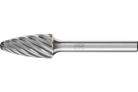 PFERD Carbide Bur SF-5 Tree Shape INOX Cut 1/2" x 1" x 1/4" Shank