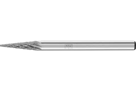 PFERD Carbide Bur SM-41 Pointed Cone Shape Double Cut 1/8" x 3/8" x 1/8" Shank