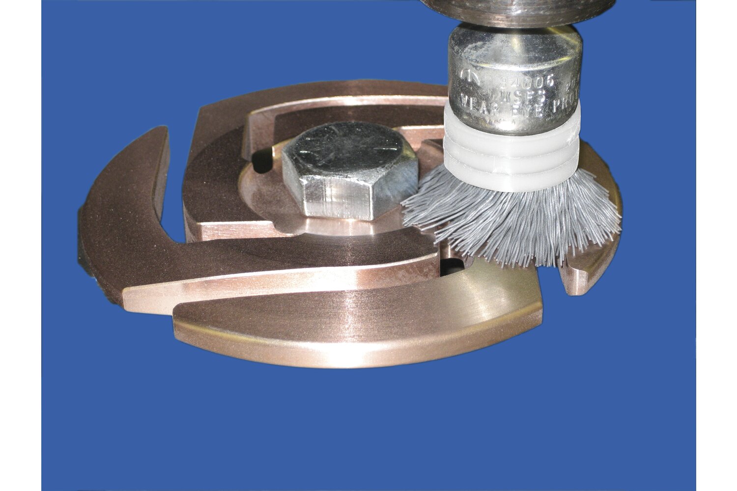M-BRAD® End Brush - Banded, 1 Inch / Ceramic oxide grain (CO)