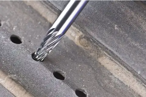 Tungsten carbide burs for versatile use, Double cut, Cone bur with pointed end – Shape M