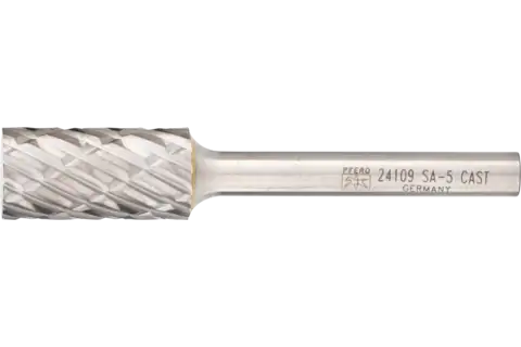 PFERD Carbide Bur SA-5 Cylindrical Uncut End CAST Cut 1/2" x 1" x 1/4" Shank