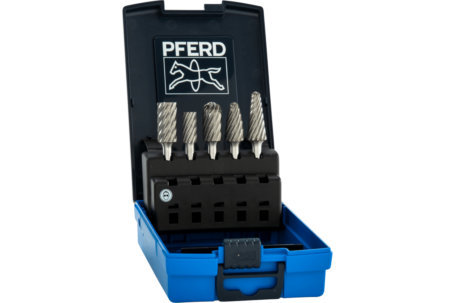 Carbide Bur Set 5 Piece INOX Cut Plastic Case