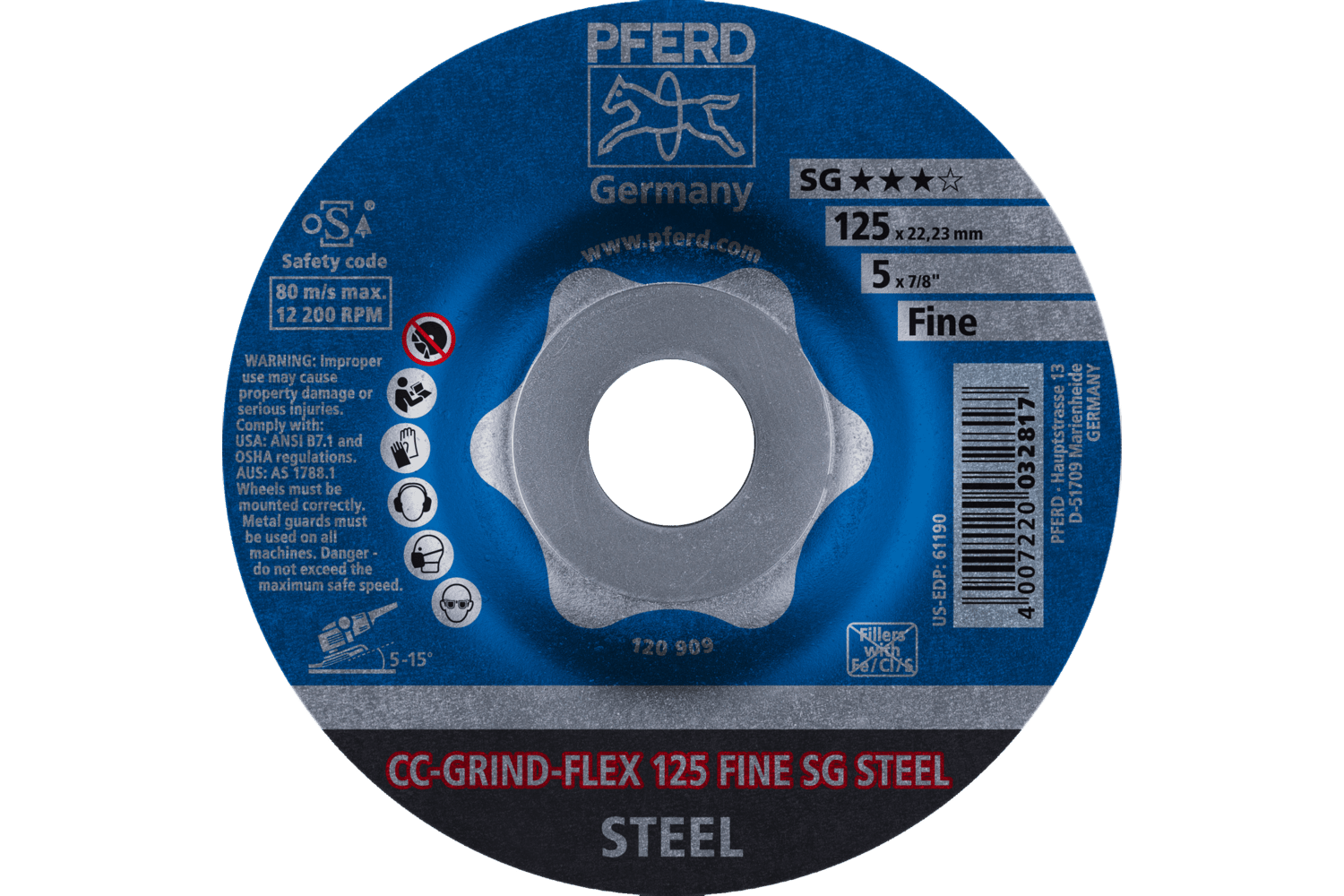 Grinding disc, CC-GRIND®-FLEX, FINE Grit, 64187125