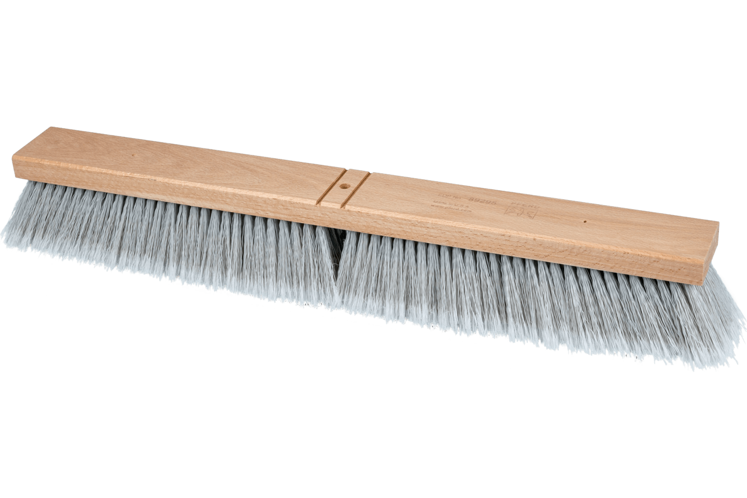 Contractor Broom Head, Silver plastic filament, flagged