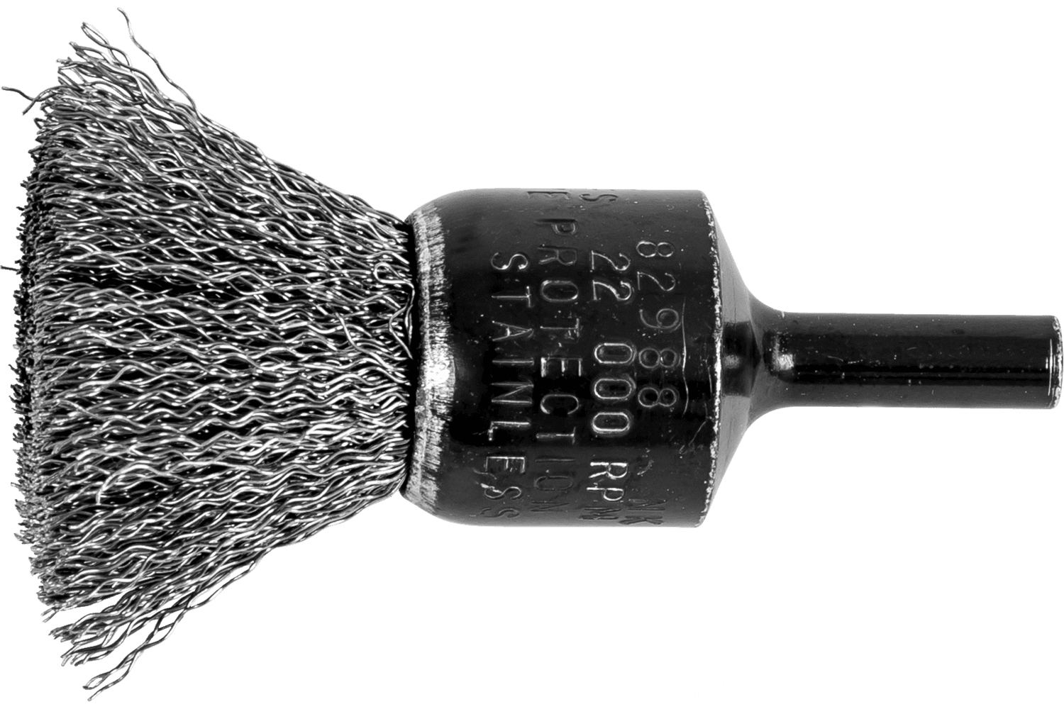 Crimped Wire End Brush, 3/4 Inch / Stainless steel wire (INOX), 79182988
