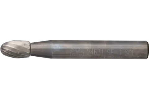 Tungsten carbide burs for versatile use, Single cut, Oval bur – Shape E