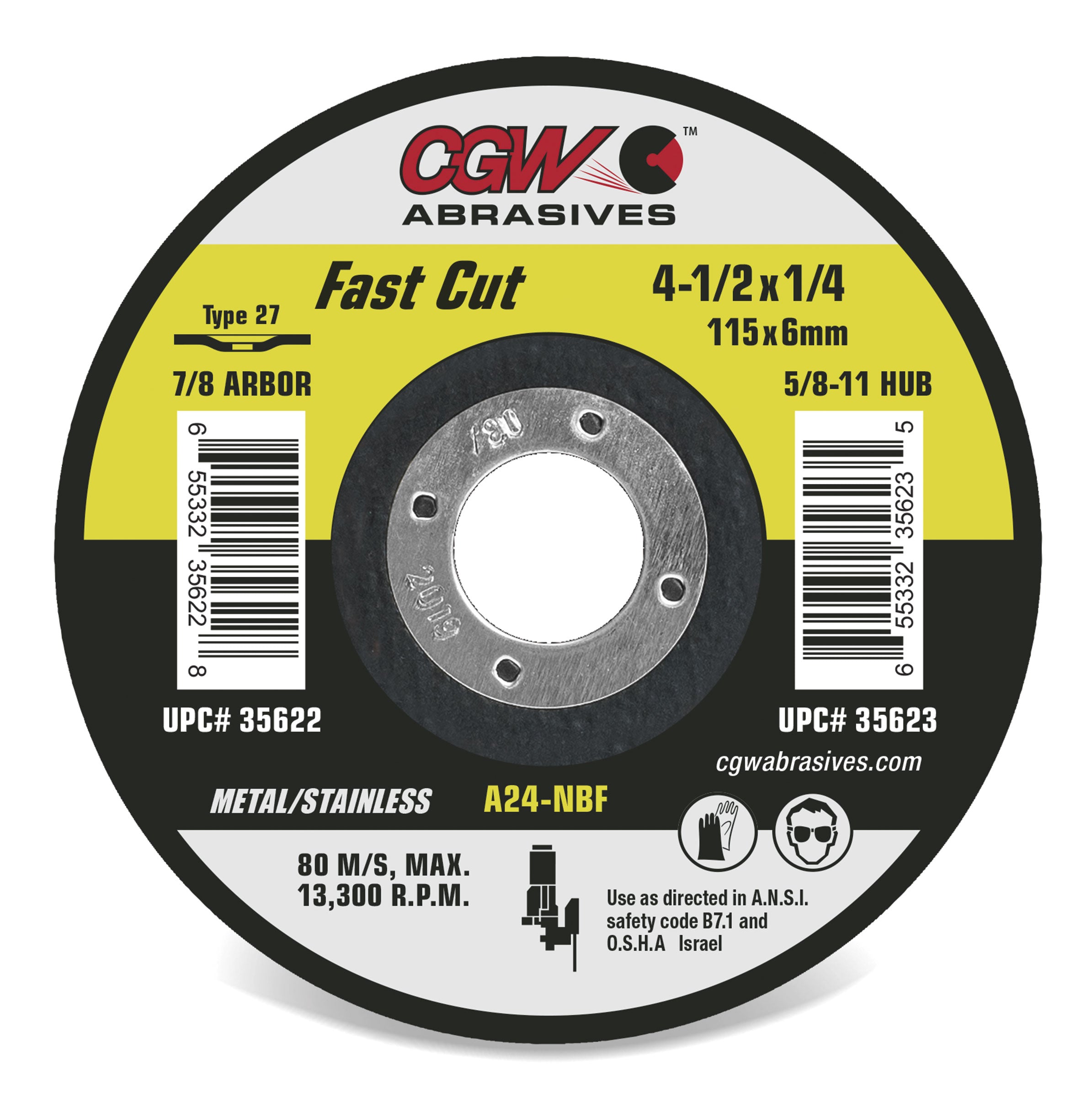 CGW | Grinding Wheel/Disc | BEST SELLER | Aluminum Oxide | Type 27