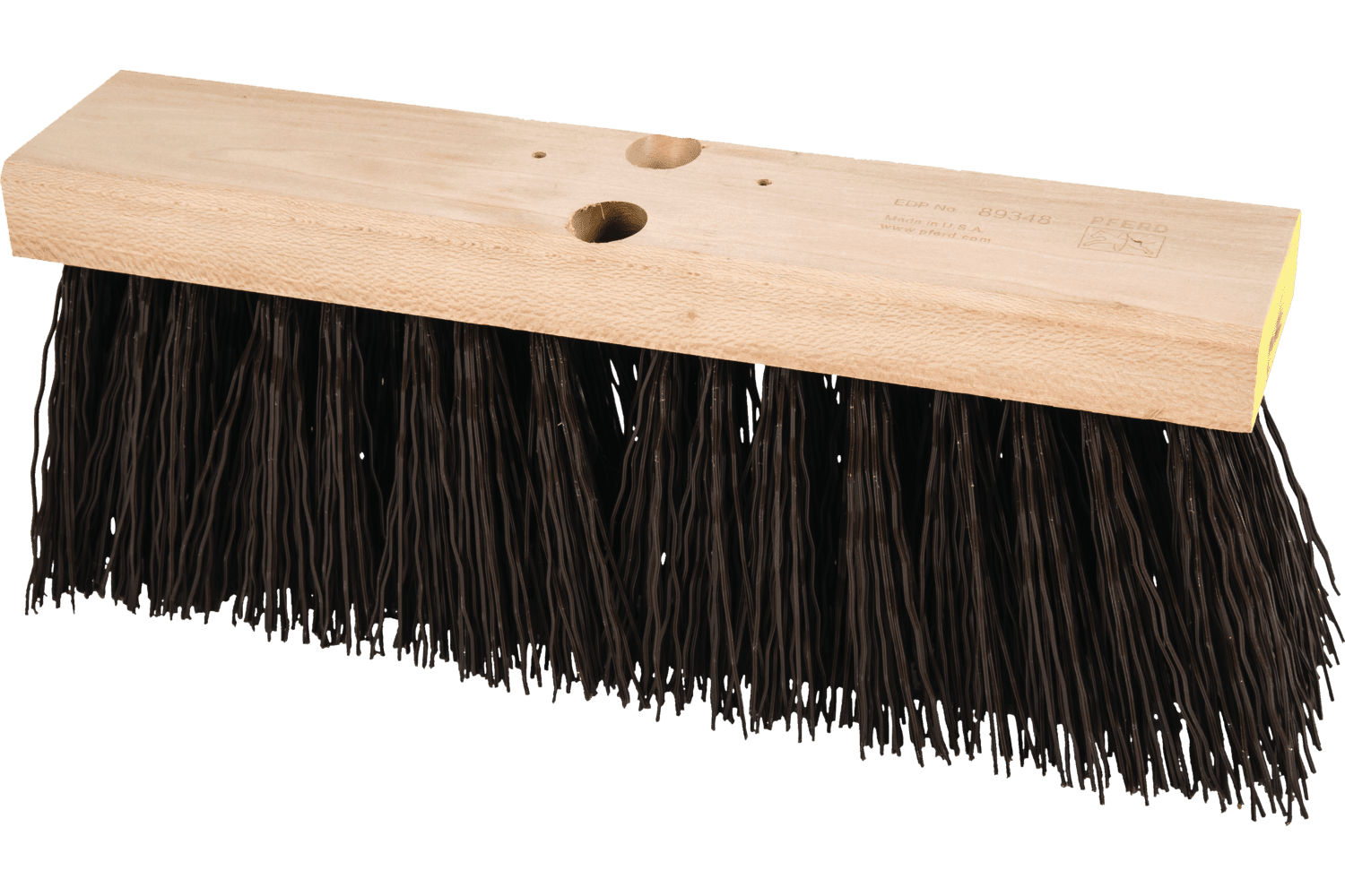 Heavy Duty Street Broom Head, Brown polypropylene filament