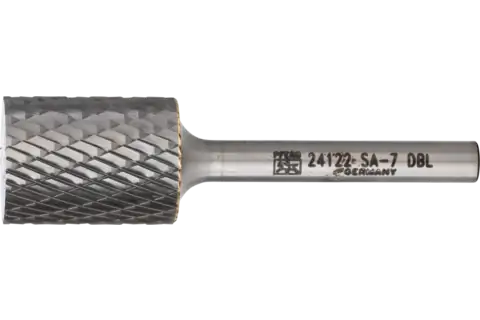 PFERD Carbide Bur SA-7 Cylindrical Uncut End Double Cut 3/4" x 1" x 1/4" Shank