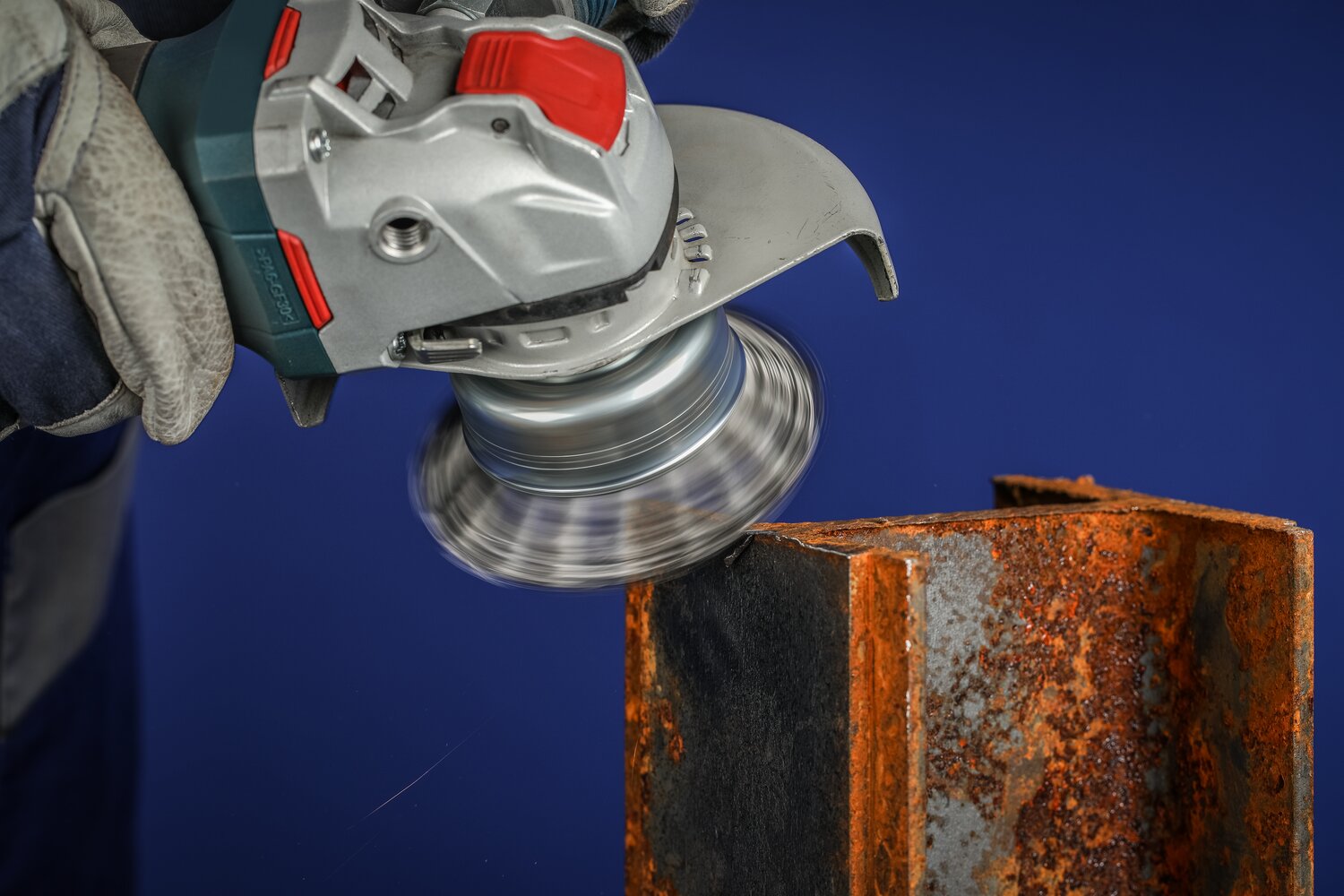 Knot Wire Cup Brush, Stainless steel wire (INOX)