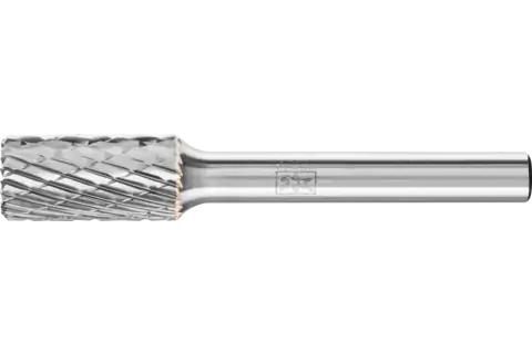 PFERD Carbide Bur SB-3 Cylindrical End Cut TOUGH Double Cut 3/8" x 3/4" x 1/4" Shank
