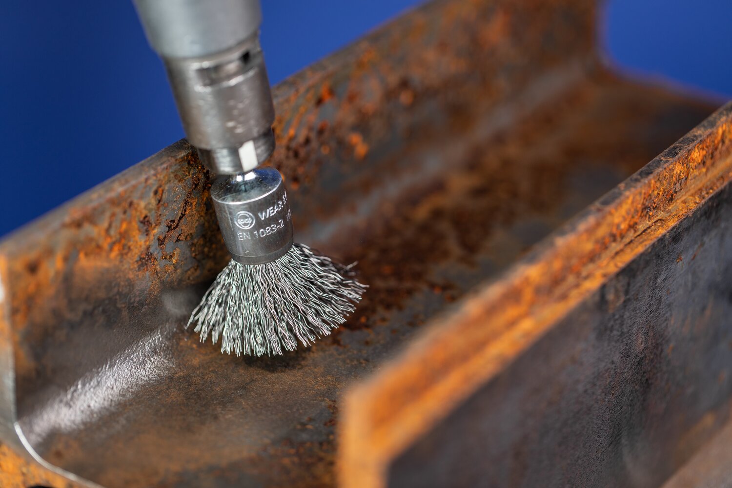 Crimped Wire End Brush PSF, 3/4 Inch / Steel wire (ST)