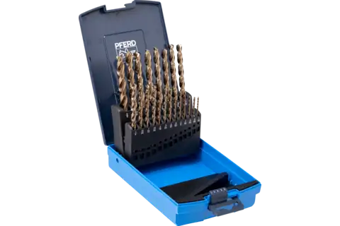 PFERD HSS Twist Drill Set 1/16 - 3/8" M35 (Co5) INOX 21 pc