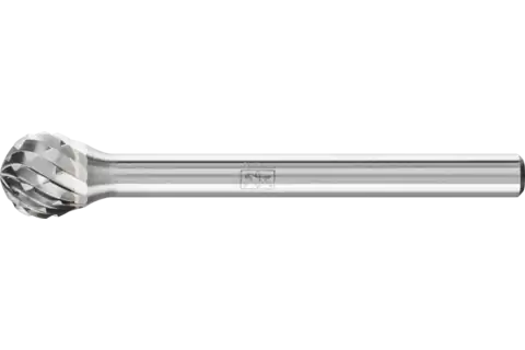 PFERD Carbide Bur SD-51 Ball Shape Double Cut 1/4" x 3/16" x 1/8" Shank