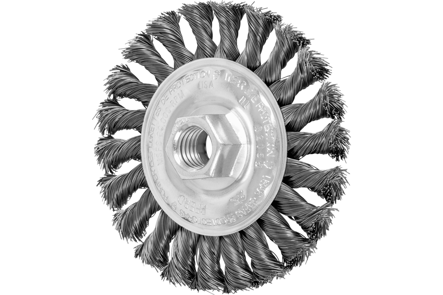 Full Cable Knot Wheel Brush