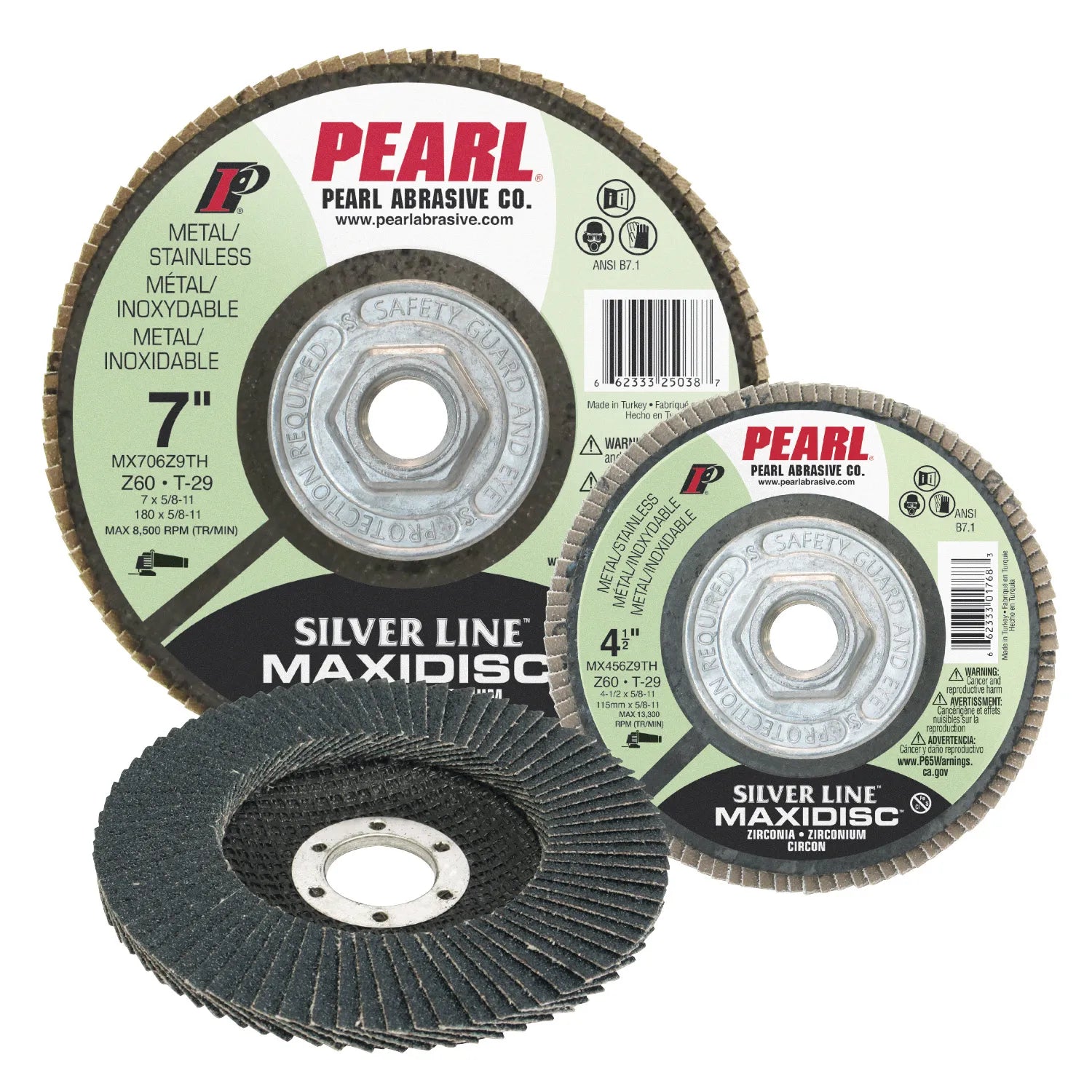 PEARL | Flap Disc | Silver Line | Zirconia | STANDARD DENSITY | Type 29 | PREMIUM