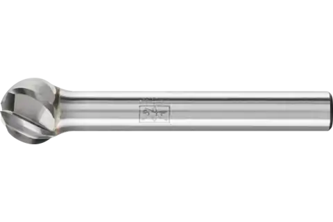 PFERD HICOAT® Carbide Bur SD-3 Ball Shape ALU Cut 3/8" x 5/16" x 1/4" Shank