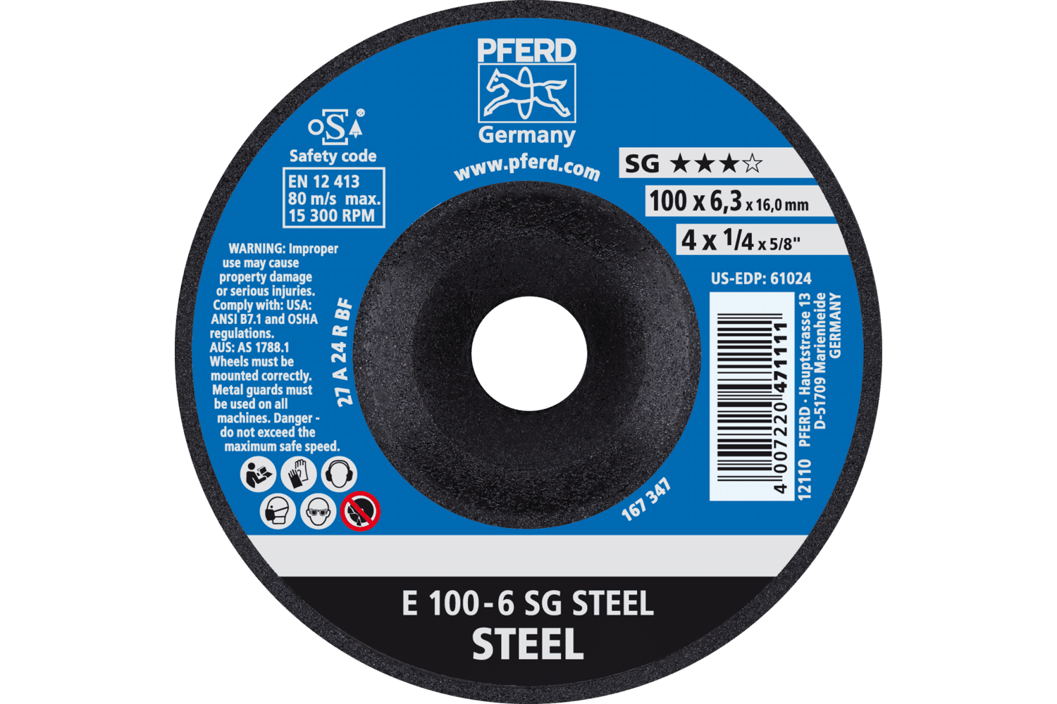 Grinding Wheel, SG STEEL