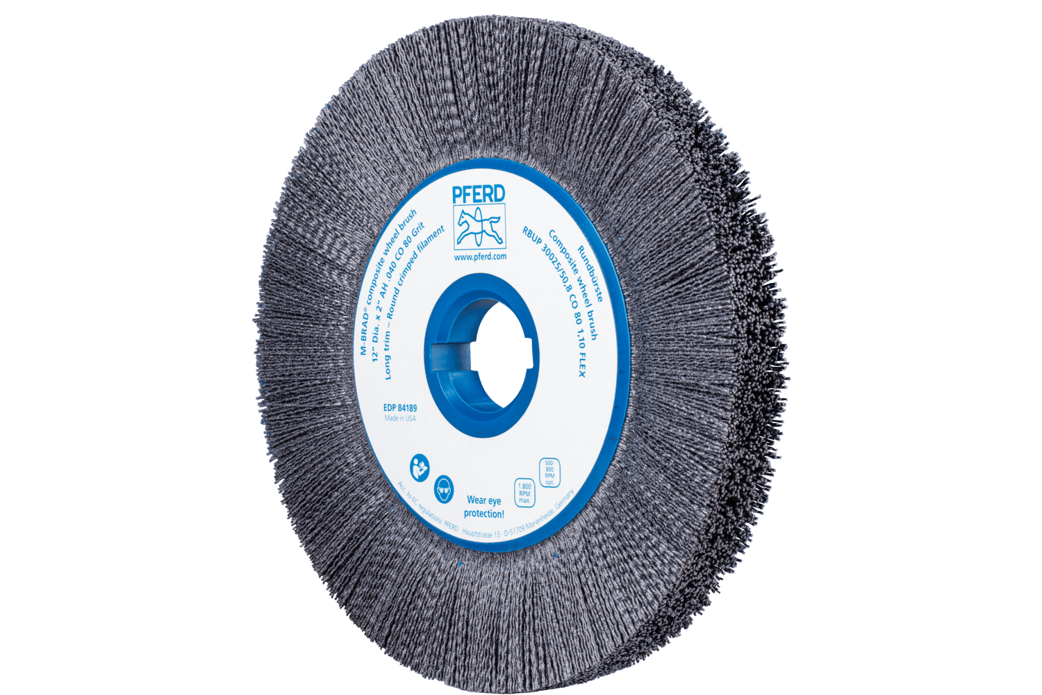M-BRAD® Composite Wheel Brush, 14 Inch / Ceramic oxide grain (CO), 79184152