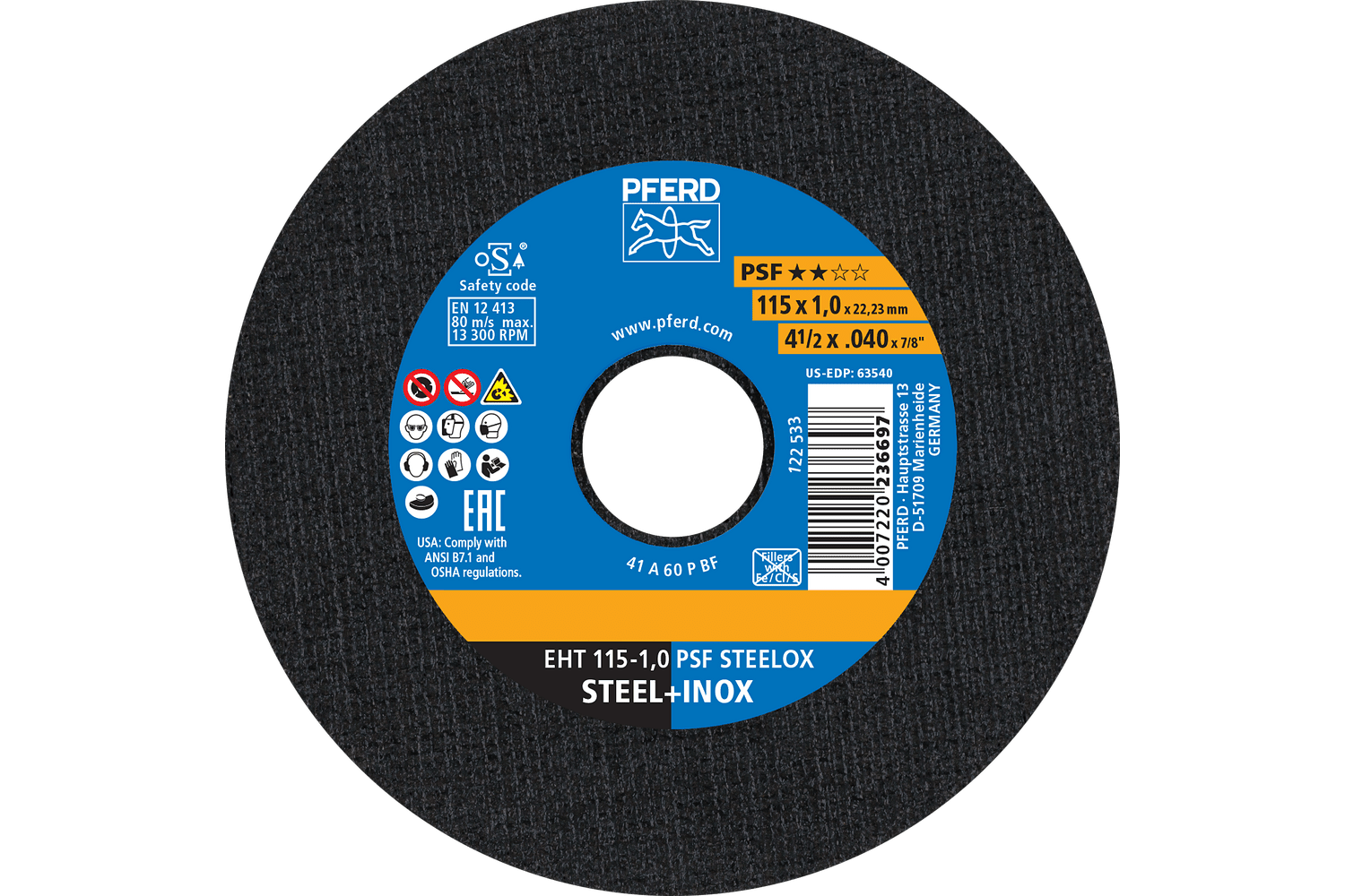 Cut-Off Wheel, PSF STEELOX