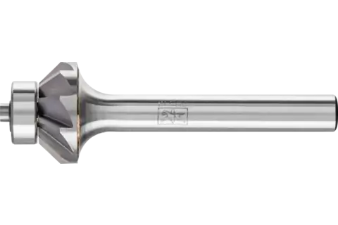 PFERD Bearing Carbide Bur SK-6 EDGE Cut 45° 5/8" x 1/8", 1/4" Shank
