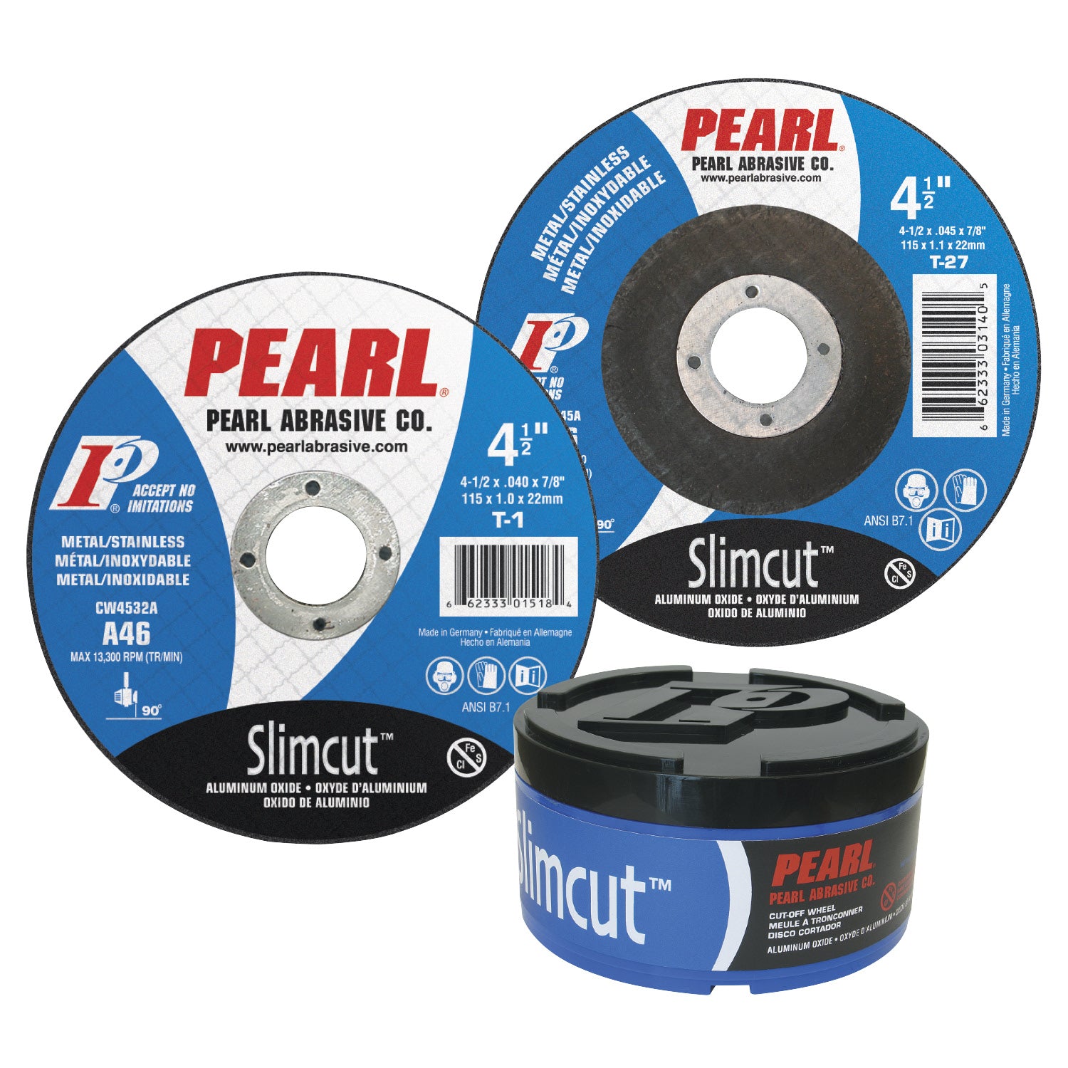 Pearl | Cutoff Wheel| Slimcut | Aluminum Oxide | Type 1 | (Contaminant Free)