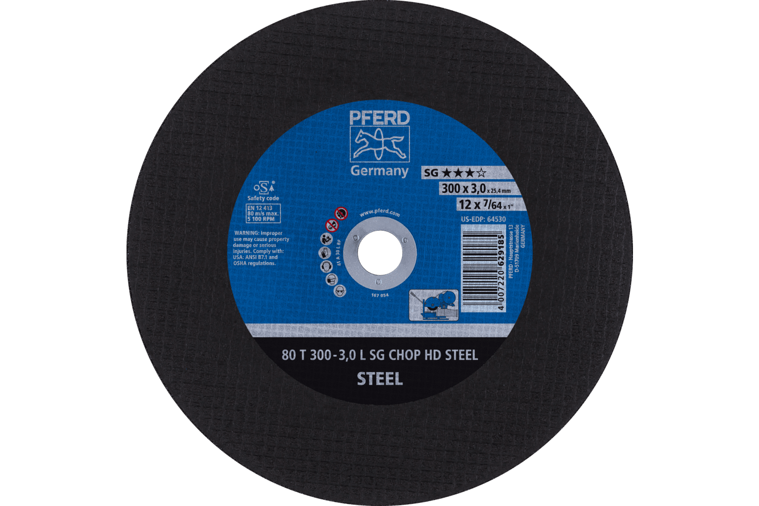Large Diameter Cut-Off Wheel, SG CHOP HD STEEL