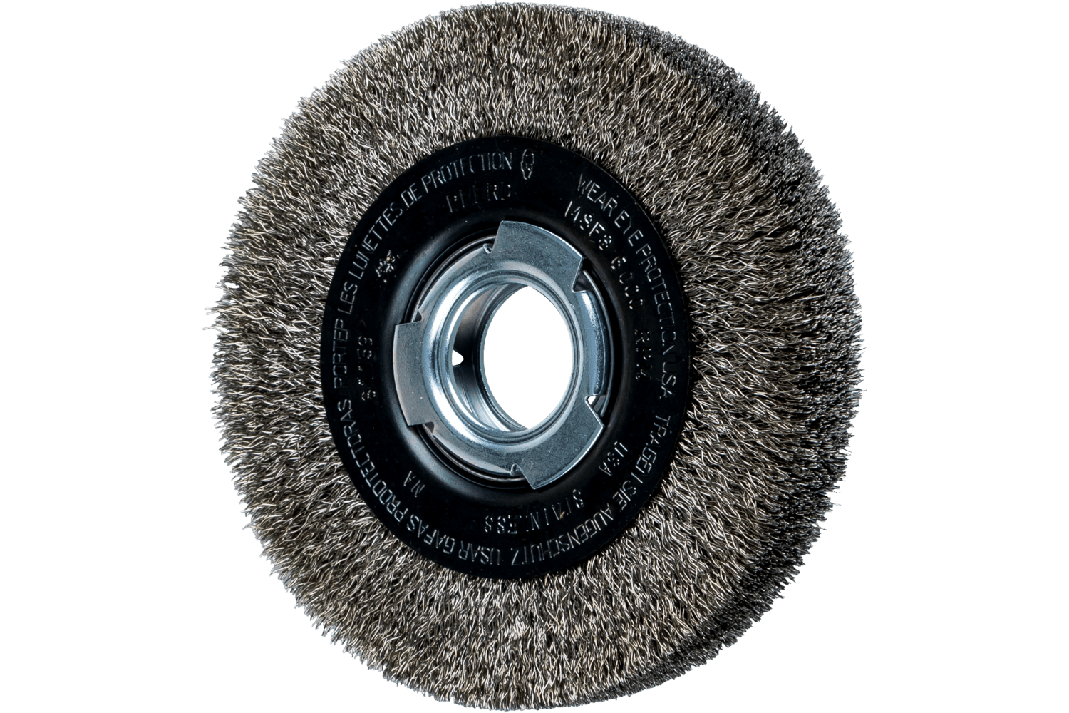 Crimped Wire Wheel Brush, 6 Inch / Stainless steel wire (INOX), 79181159