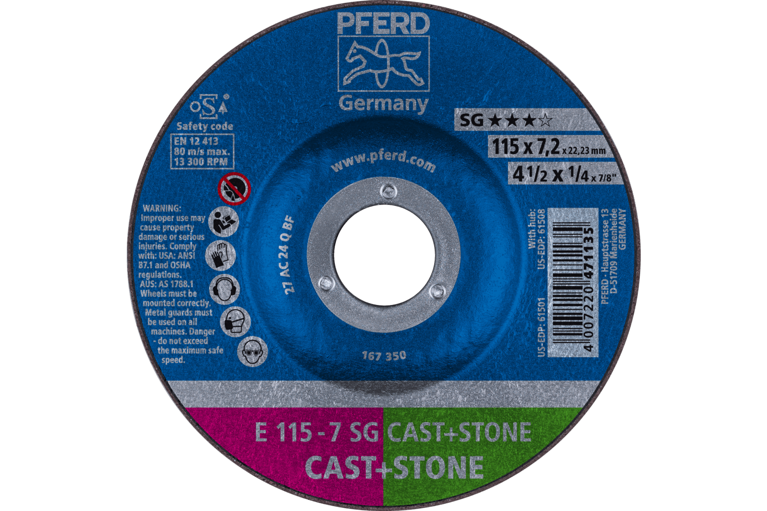 Grinding Wheel, SG CAST+STONE