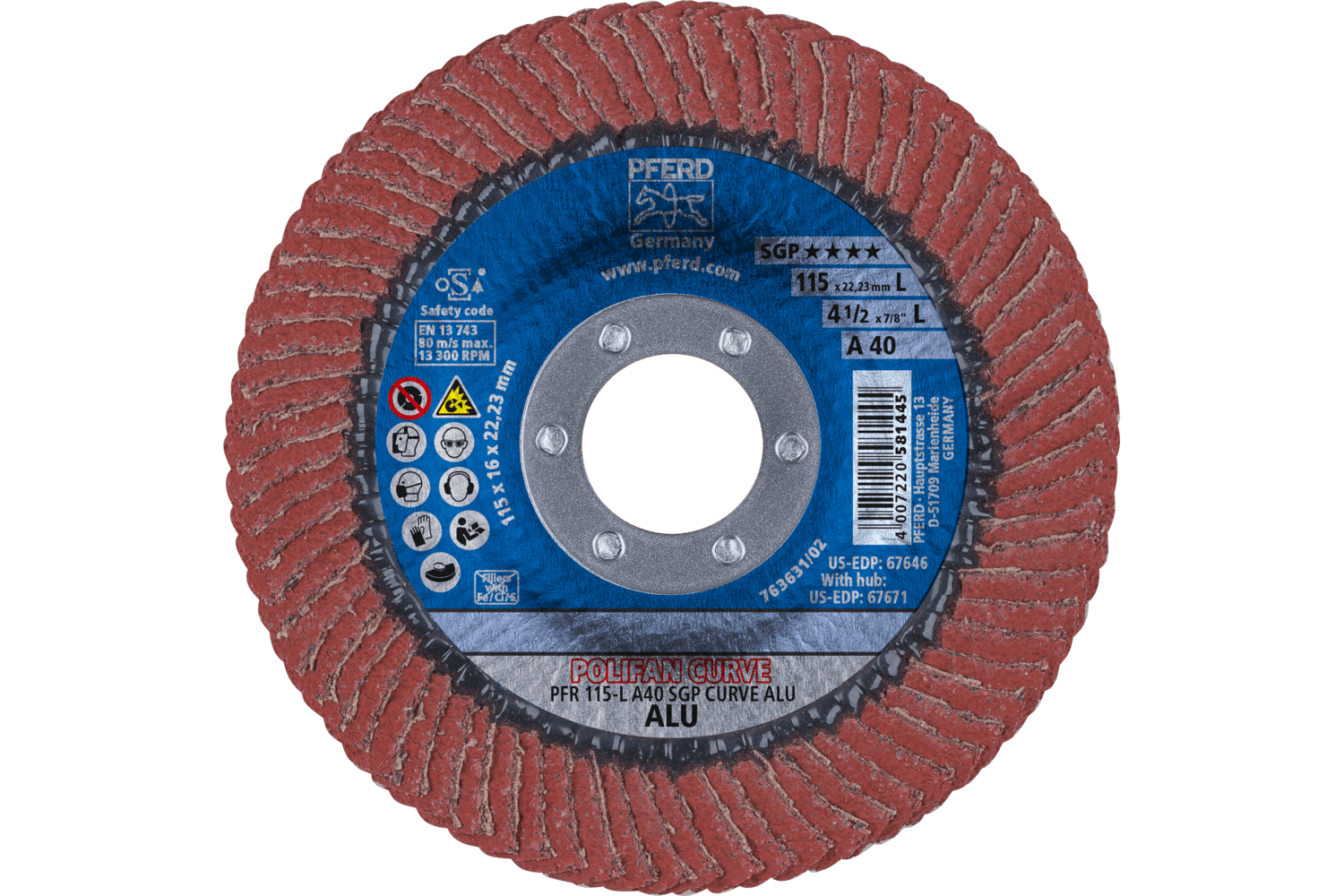 Flap Disc, A SGP CURVE ALU