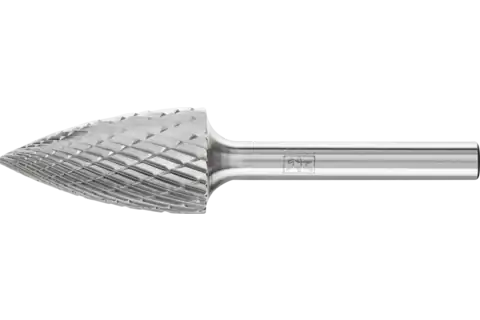 PFERD Carbide Bur SG-6 Pointed Tree Shape Double Cut 5/8" x 1" x 1/4" Shank